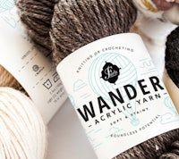 a package of yarn with the word wander on it