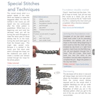 special stitches and techniques