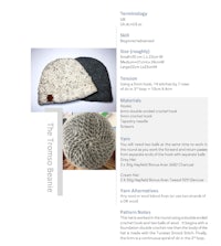 a pattern for a knitted beanie